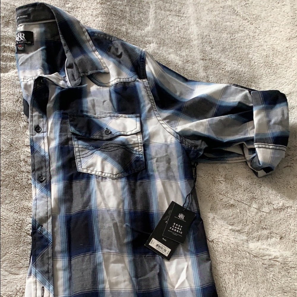 Rock&Republic blue button up